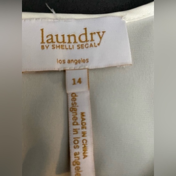 Laundry by Shelli Segal Lace Detail Blouse size 14 - Picture 3 of 8